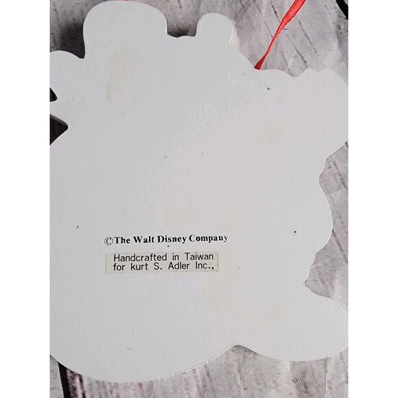 Disney Kurt S. Adler Mickey Mouse and Snowman Wooden Christmas Ornament - Picture 5 of 5